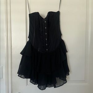 NWOT Black Corset Dress